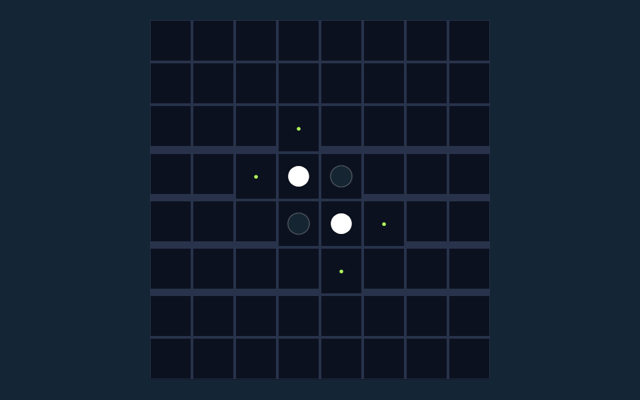 Reversi game board
