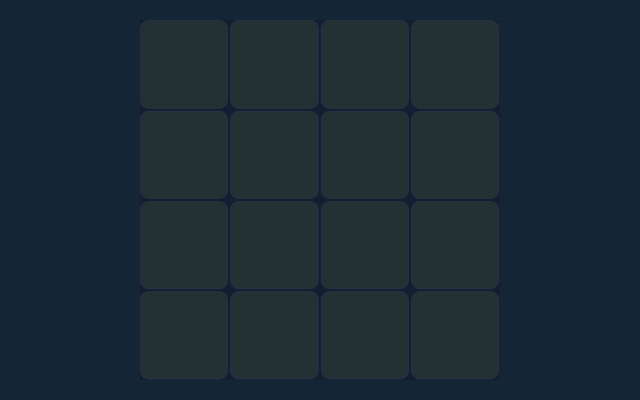 Visual Memory game board